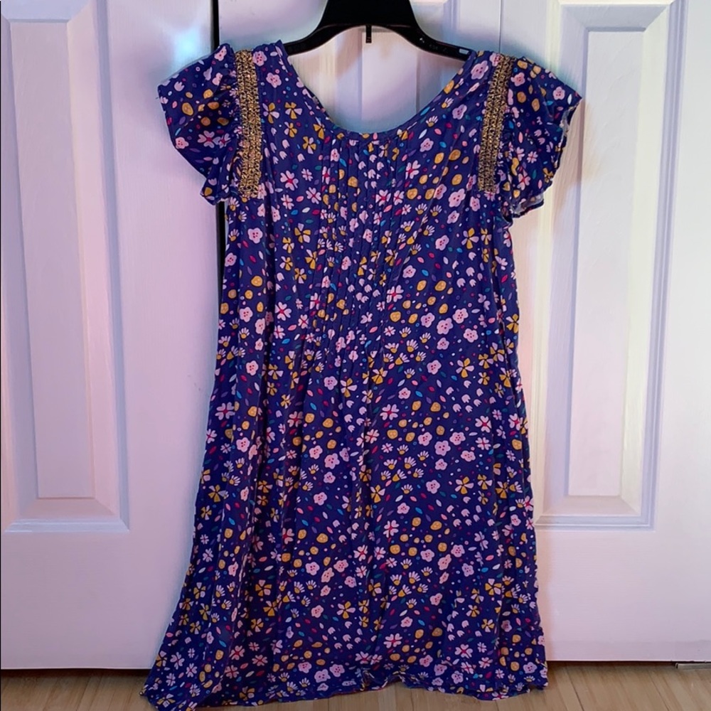 Blue floral dress